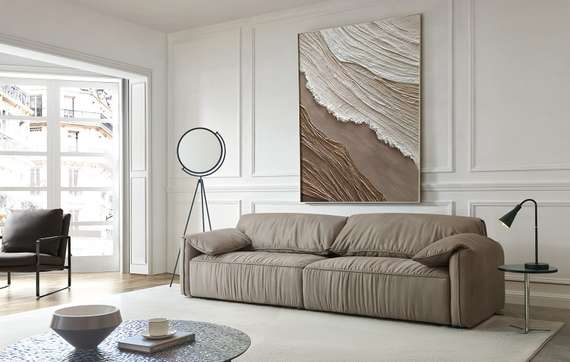 Четырехместный диван Sove, 285 см, бежевый