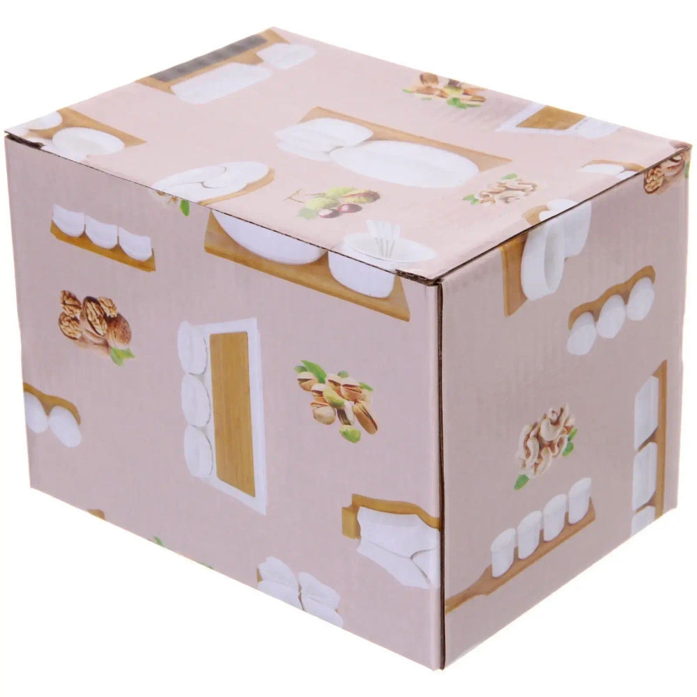 Банка для хранения керамическая «White magic» 500мл 10*10,5см для чая