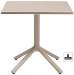 Стол пластиковый обеденный Scab Design Eco Fixed, тортора