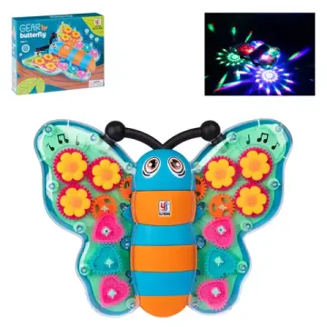 Бабочка "Шестеренка",  свет/движение