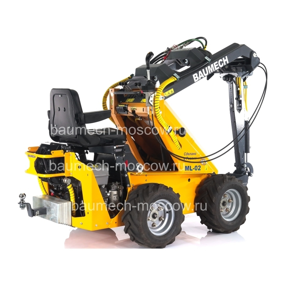 Baumech ML-02 Экскаватор лопатковый с поворотным механизмом, глубина копания 135см, ширина ковша 25см, высота выгрузки 290см