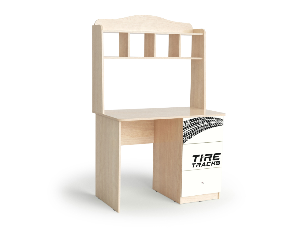 Стол письменный МАМА "Машина", Шимо светлый/Белый