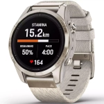 Смарт-часы Garmin EPIX Pro Gen 2 Sapphire Edition 42мм Soft Gold с нейлоновым ремешком 010-02802-20