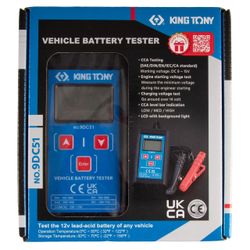 KING TONY (9DC51) Тестер аккумулятора автомобиля