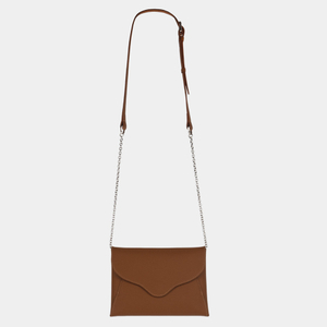 Сумка-клатч Florette из кожи теленка, цвета карамель