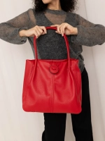 Сумка большая через плечо шоппер мешок