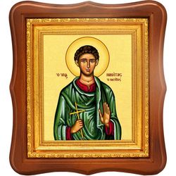 Никита Ниросский святой мученик. Икона на холсте.