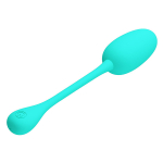 Бирюзовое перезаряжаемое виброяйцо 18,6см Pretty Love Knucker BI-014786-4