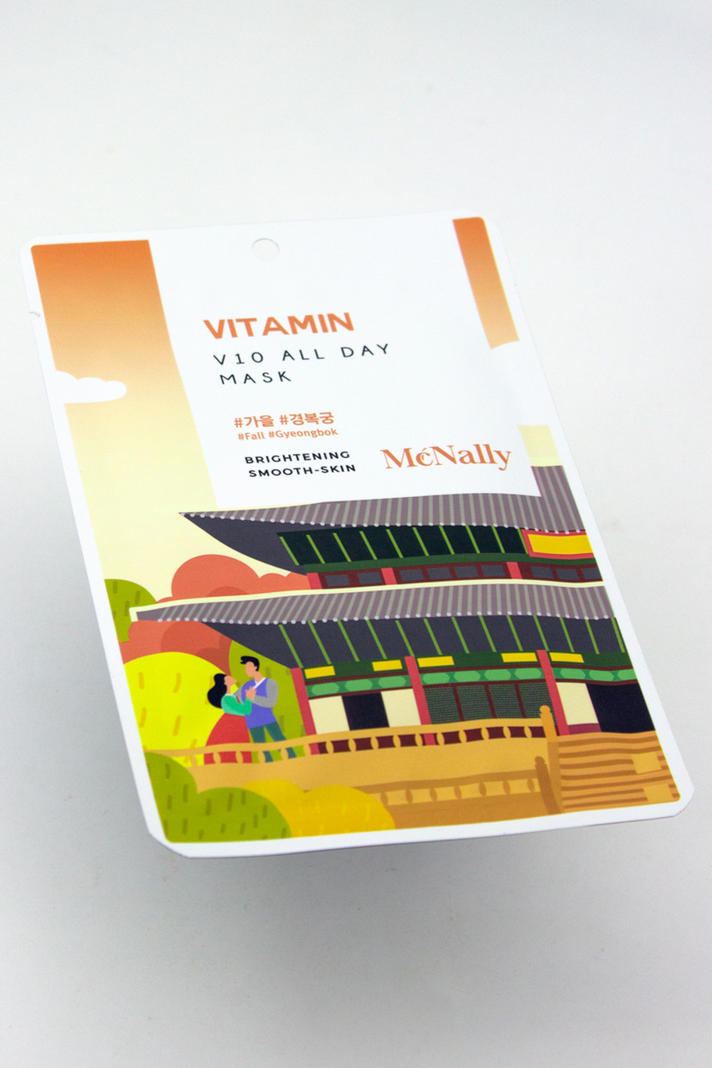 MCNALLY - МАСКА ТКАНЕВАЯ ДЛЯ ЛИЦА ВИТАМИННАЯ V10 ALL DAY MASK VITAMIN, 25 ML