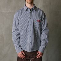  Рубашка мужская Dickies Hickory Long Sleeve Work Shirt 