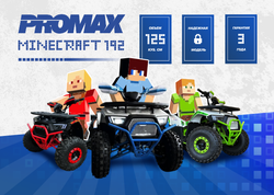 Квадроцикл PROMAX МАЙНКРАФТ 192