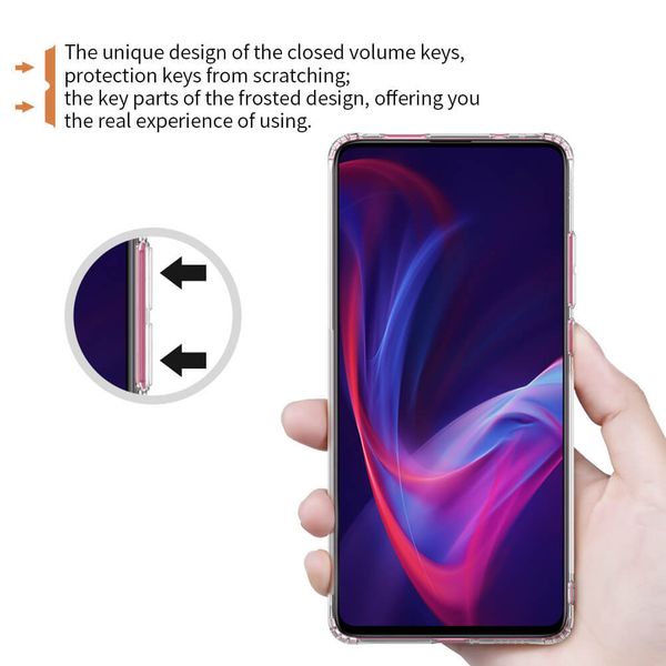 Силиконовый бампер Nillkin Nature TPU Case для Mi 9T/ 9T pro (прозрачный черный)