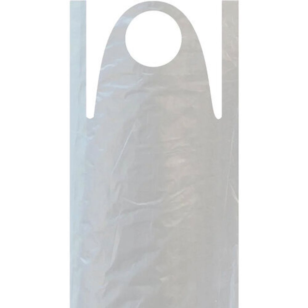 Фартуки полиэтиленовые, КОМПЛЕКТ 100 шт., одноразовые, ЭКСТРА, размер 68 см х 110 см, плотность 16 мкм, LAIMA, 610851