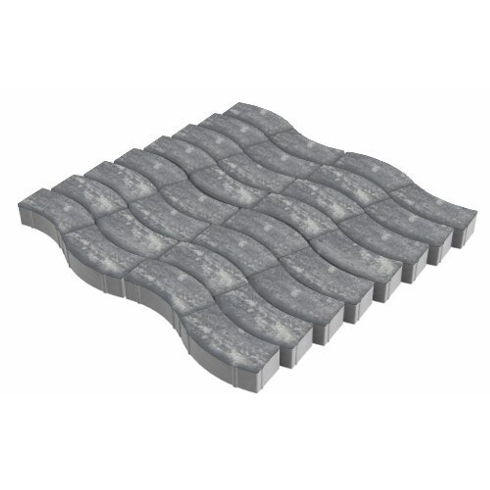 Тротуарная плитка Аксио, 80 мм, ColorMix Актау, гладкая