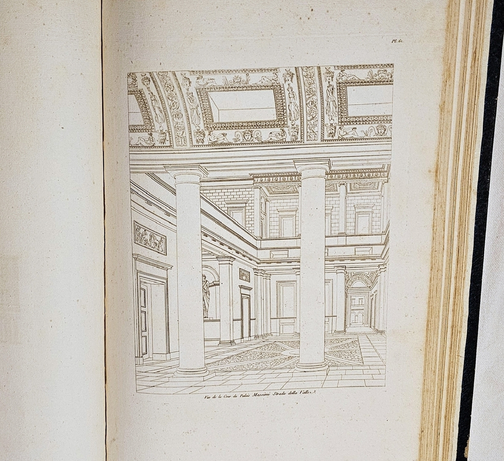 Palais, Maisons, et autres edifices modernes, dessines a Rome, publies a Paris l`an 6 de la Republique francaise (1798, v. st.). [Дворцы, дома и другие современные здания срисованные в Риме и изданные в Париже в 1798 г.)]