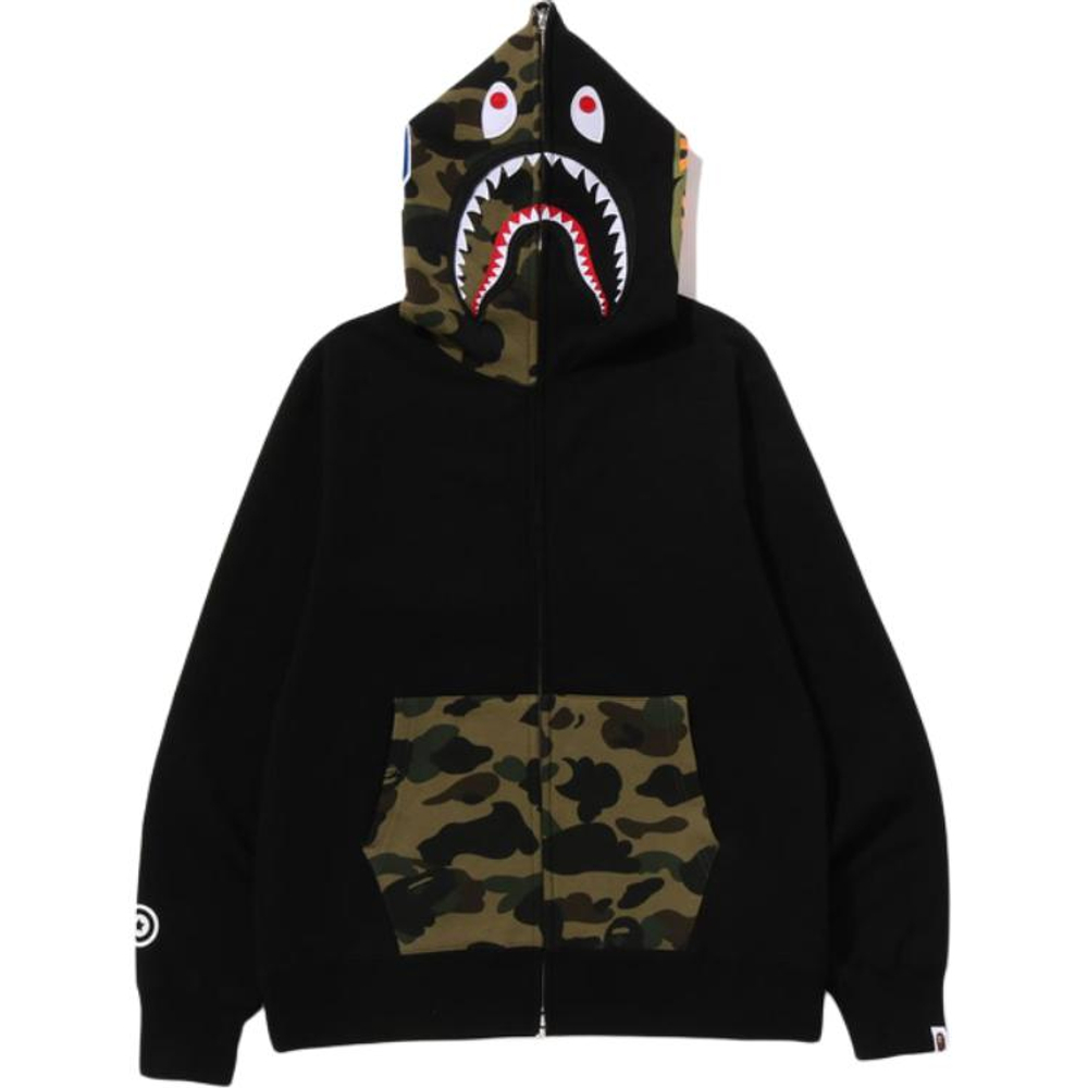 A Bathing Ape Bathing Ape Sweatshirts Cotton Moderate No Fleece Lined Regular Zip Closure 0zxswmx05151p