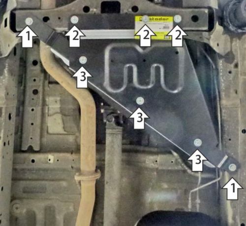 Защита раздаточной коробки для Great Wall Poer Motodor.73116