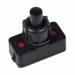 Выключатель-кнопка 250V 1А (2с) ON-OFF черный (для настольной лампы) Rexant 36-3011