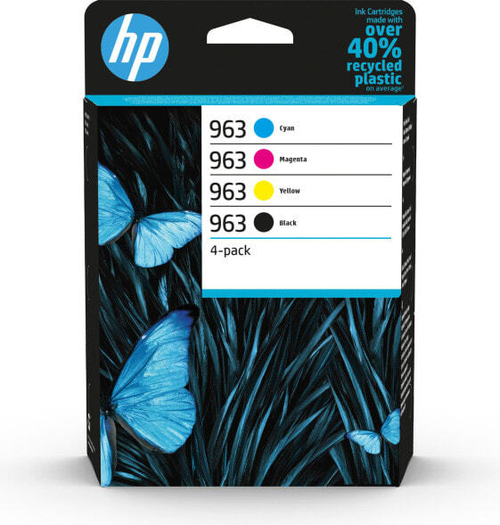 HP 963 4 шт Подлинный Черный, Голубой, Пурпурный, Желтый 6ZC70AE#301