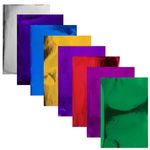 Цветная бумага А4 ЗЕРКАЛЬНАЯ, 8 листов 8 цветов, 80 г/м2, ОСТРОВ СОКРОВИЩ, 129885