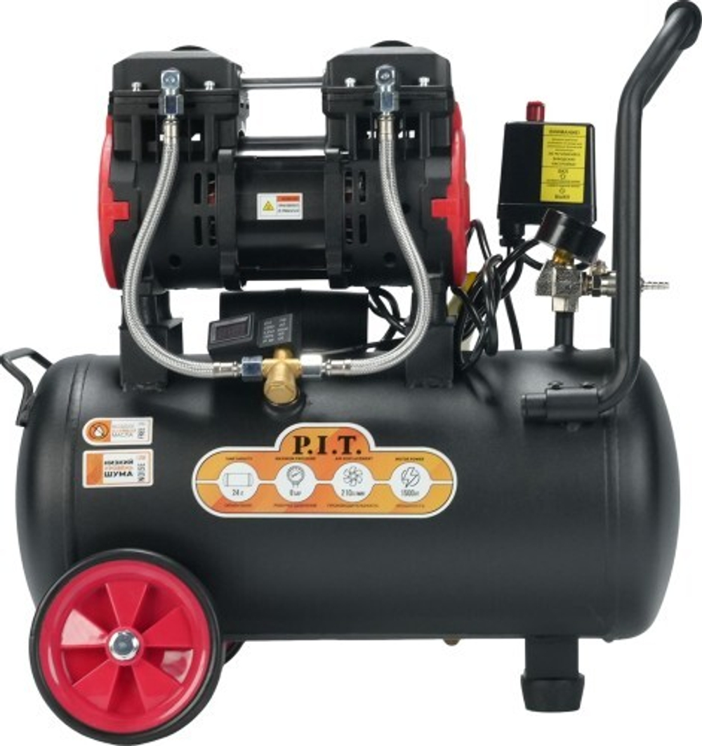 Компрессор поршневой безмасляный P.I.T. PAC24-C2
