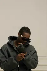 Худи Parfet Zip 2black Vintage темно-серый