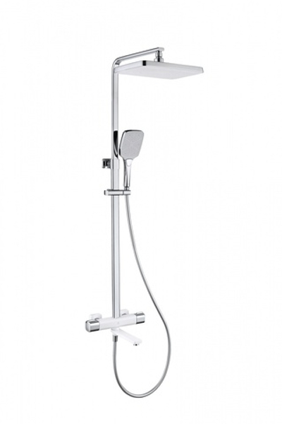 12071-F Душевая система с термостатом (БЕЛЫЙ) GANZER (5/1шт)