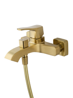 Смеситель для ванны с душем WONZON & WOGHAND FLEX, Брашированное золото (WW-88037072-BG)