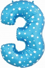 Цифра "3" (цвет на выбор) 1 шт