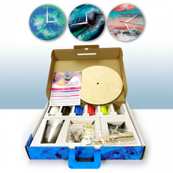 Мастер IQ. "Fluid Art" ЧАСЫ, набор для рисования