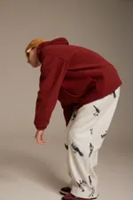 Брюки Called a Garment Флисовые Birds Женские Молочные