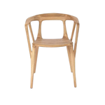 Стул из массива дуба Picasso c мягким элементом (натур.кожа)