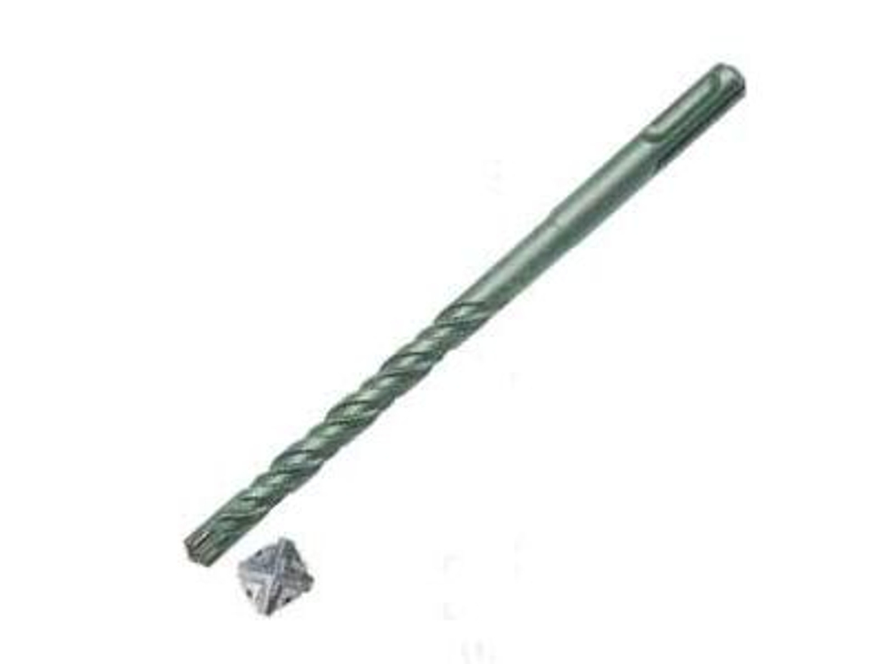 Бур по бетону SDS PLUS двойная спираль крестообразная твердосплавная вставка 6х110мм