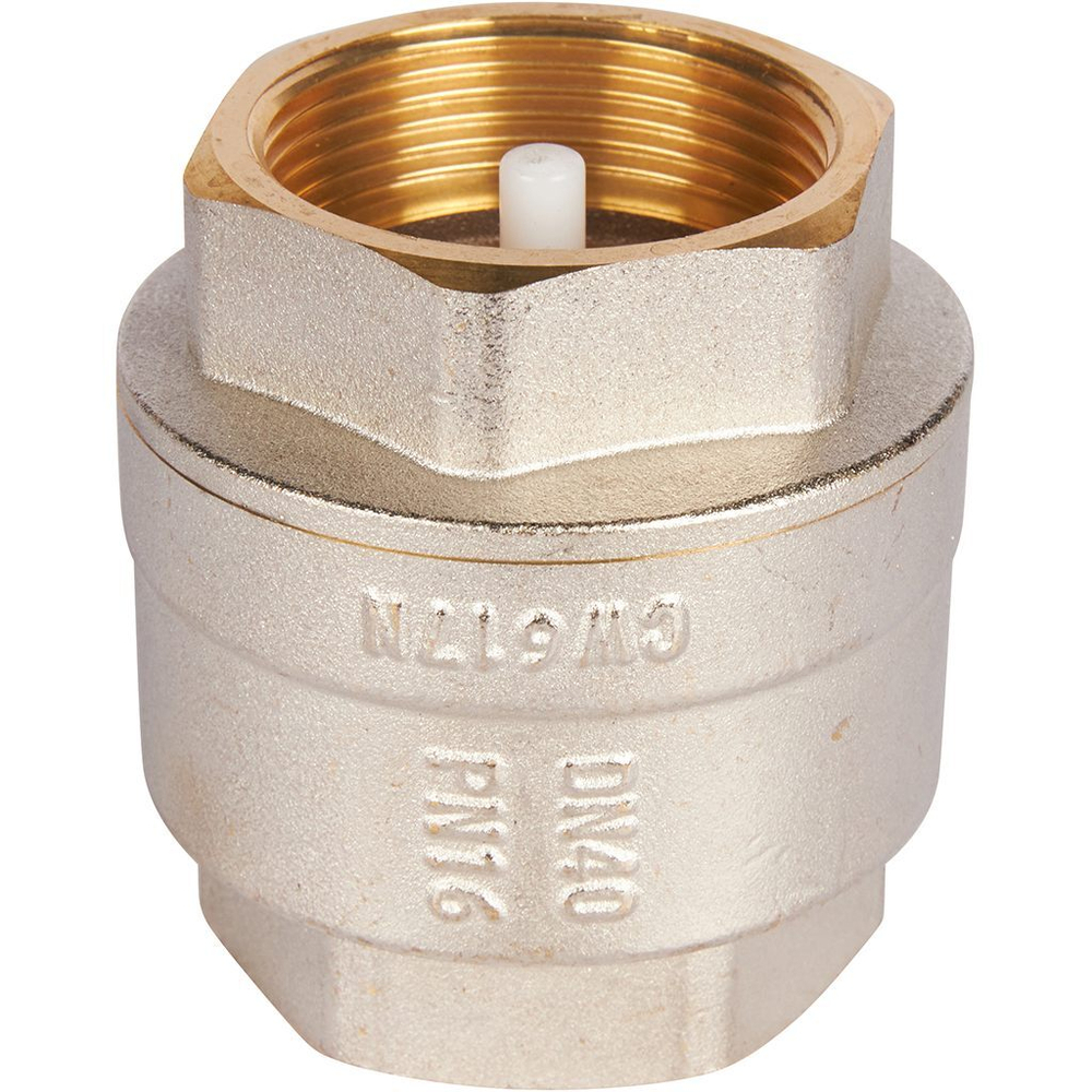 ROMMER Обратный клапан 1 1/2" пружинный муфтовый с пластиковым седлом