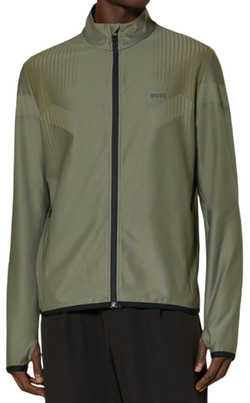 Куртка теннисная BOSS Active Push Full Zip - dark beige