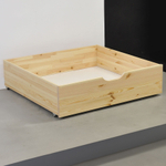Выдвижные ящики для кровати Дана из массива сосны, 2 шт., прозрачный лак