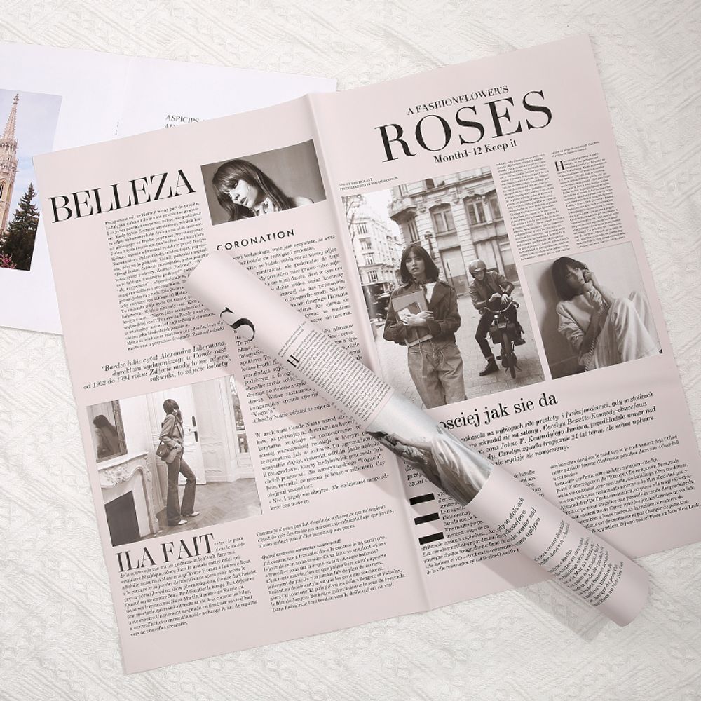 ЛИСТ "Roses" 58*58/20шт СВЕTЛО-РОЗОВЫЙ