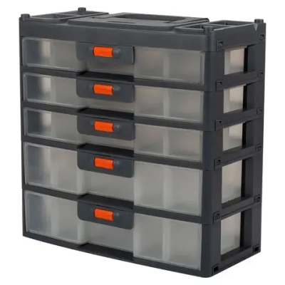 Сет для мелочей Expert 5 секций серо-свинцовый/оранжевый