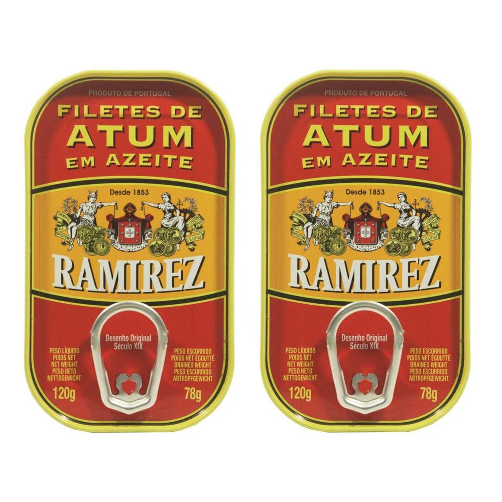 Филе тунца Ramirez в оливковом масле 120 г, 2 шт