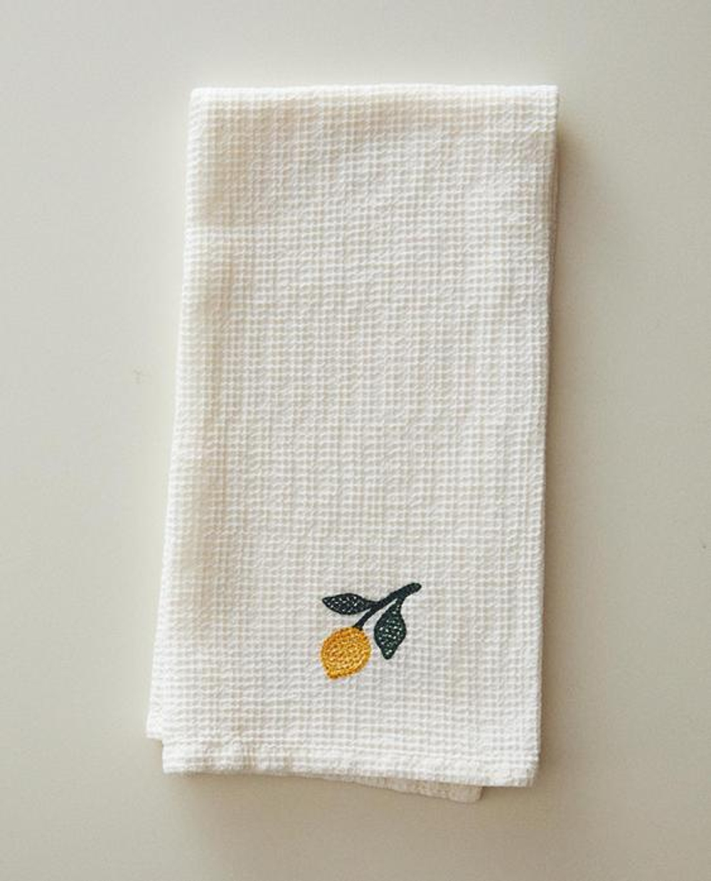 ZARA HOME КУХОННОЕ ПОЛОТЕНЦЕ С ВАФЕЛЬНЫМ УЗОРОМ, ЗЕЛЕНЫЙ