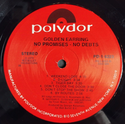 Винтажная виниловая пластинка LP Golden Earring No Promises No Debts (USA 1979)