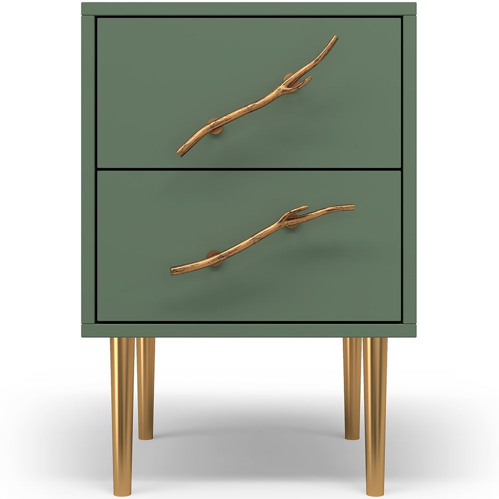 Тумба Арт Колор matte Стайл Голд Зеленый нефрит матовый