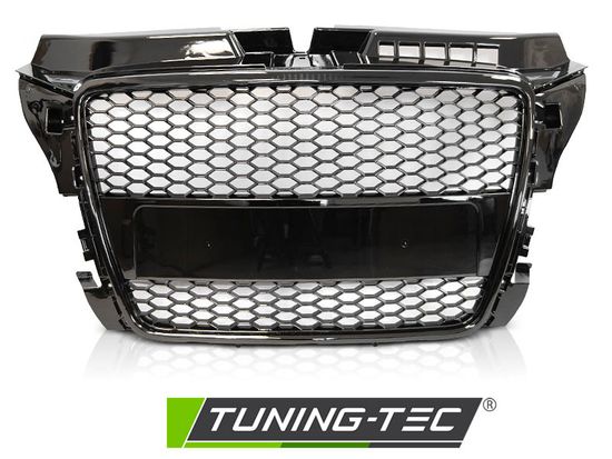 GRILLE SPORT GLOSSY BLACK fits AUDI A3 (8P) 04.08-07.12