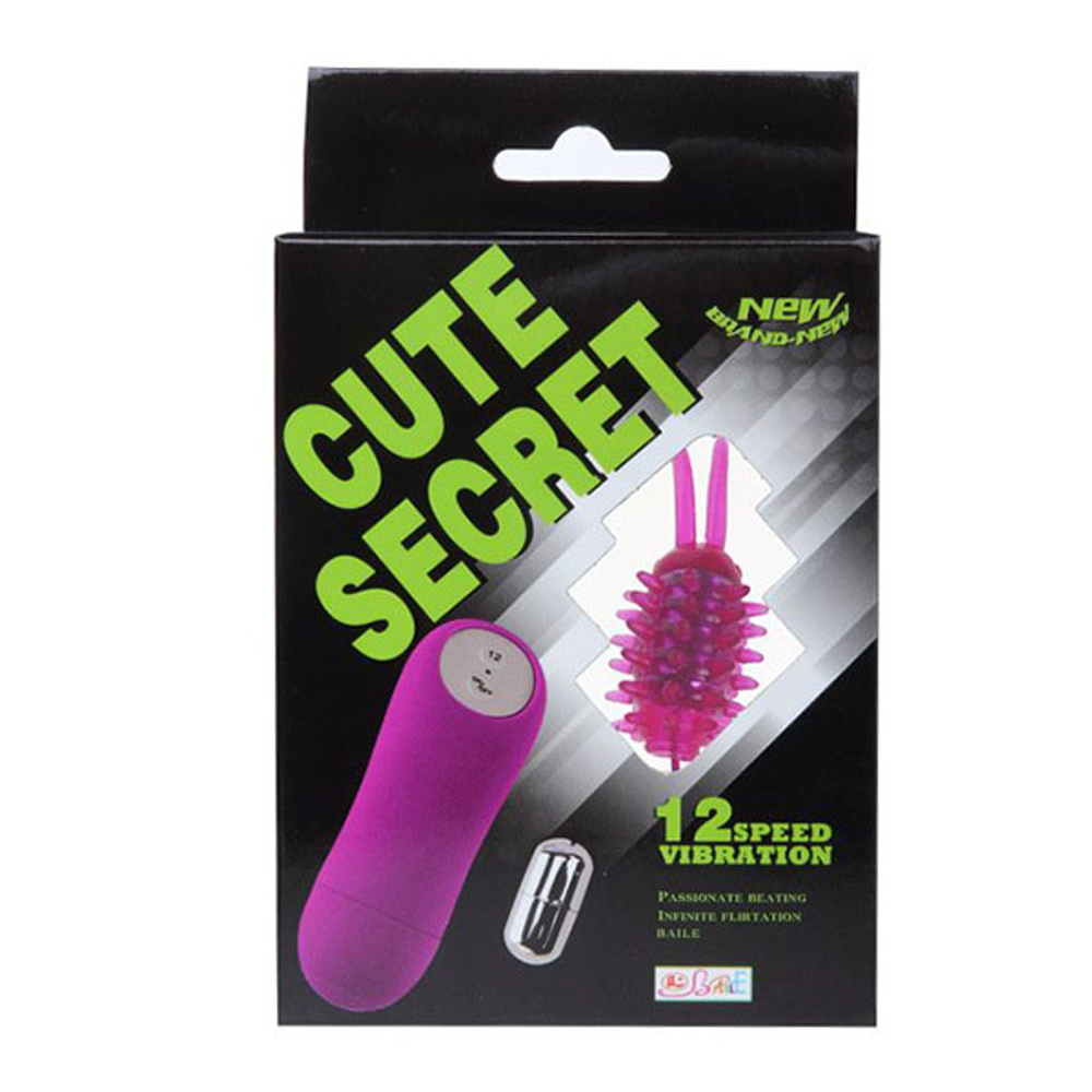 Водонепронецаемое виброяйцо 6,5см с насадкой Букашка Baile BI-014196