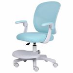 Кресло детское с подставкой для ног BRABIX "Toy MG-205", сетка/ткань TW, голубое, 533152