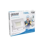 Прожектор Gauss LED Elementary 70W 7200 lm IP65 6500K белый  613120370