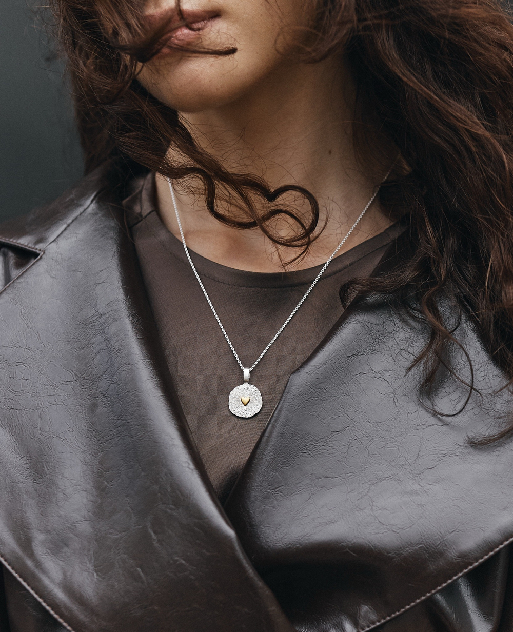 подвес soul душа с позолоченным сердцем