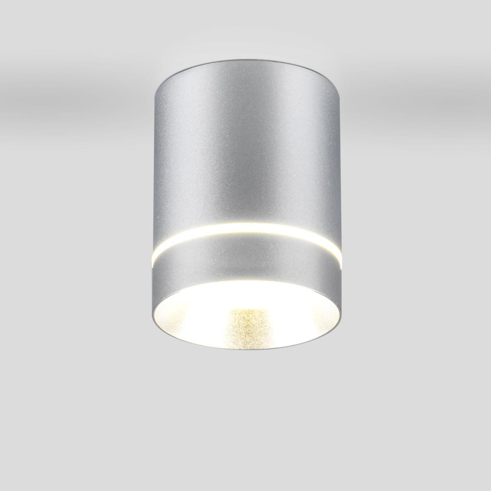 Потолочный светодиодный светильник Elektrostandard DLR021 9W 4200K хром матовый a037519