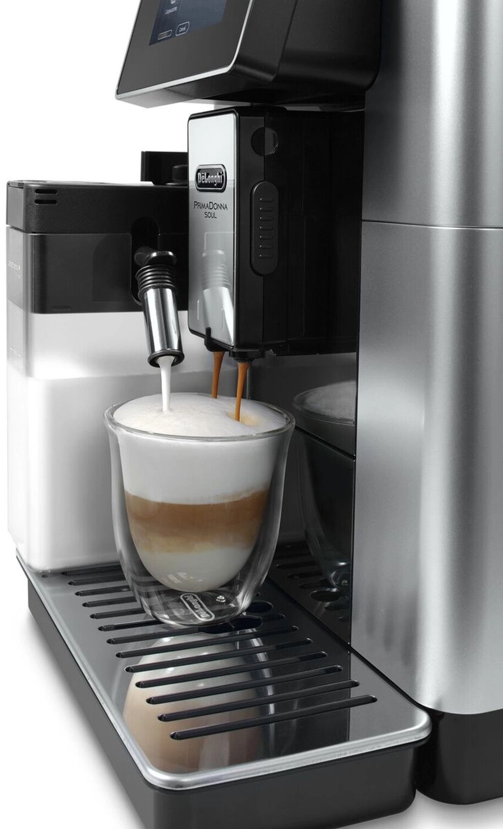 Кофемашина Delonghi Primadonna Soul ECAM610.55.SB 1450Вт черный/серебристый