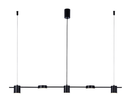 Люстра Карин черный w120*8,5 h200 Led 3*6W+2*10W (4000K)